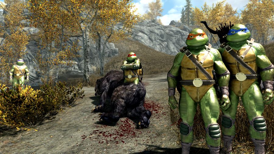 ม็อด Skyrim เพิ่ม 'นินจาเต่า' เป็นเพื่อนร่วมทางของเรา 2 ม็อด Skyrim เพิ่ม 'นินจาเต่า' เป็นเพื่อนร่วมทางของเรา