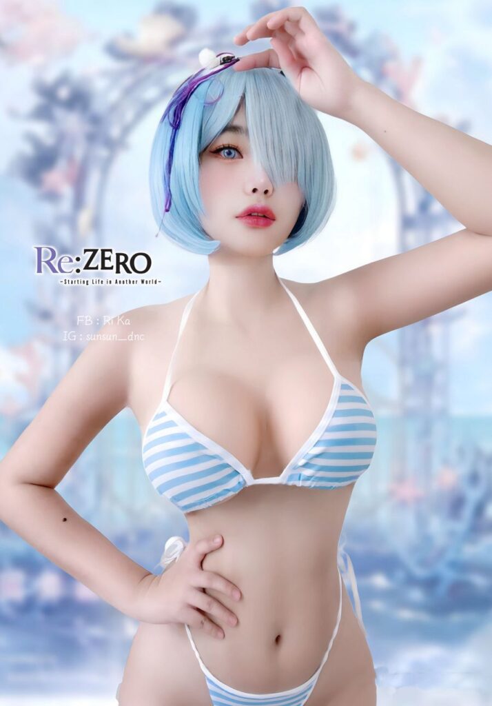 คุณซันซันจัดให้! คอสเพลย์ Rem เวอร์ชั่นชุดว่ายน้ำสุดเซ็กซี่ 7 คุณซันซันจัดให้! คอสเพลย์ Rem เวอร์ชั่นชุดว่ายน้ำสุดเซ็กซี่