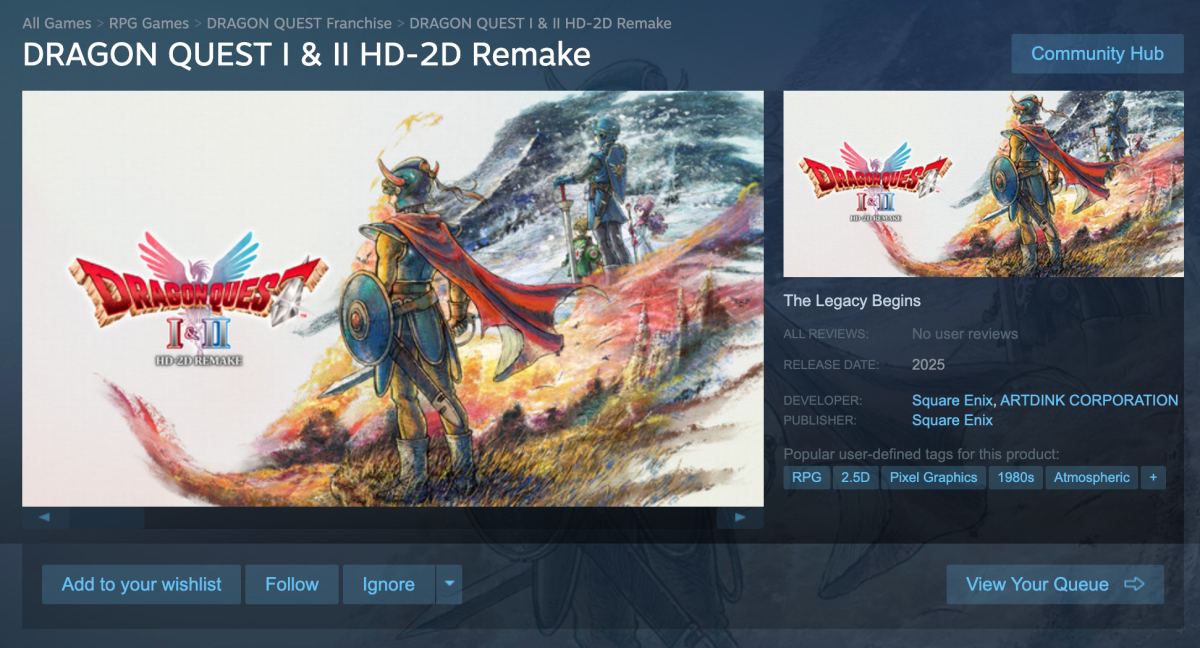 Dragon Quest I & II HD-2D Remake ขึ้นหน้าร้าน Steam แล้ว 2 Dragon Quest