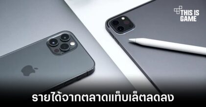 Apple เผยรายได้จาก iPad ในไตรมาสที่ผ่านมาลดลงจากเดิม