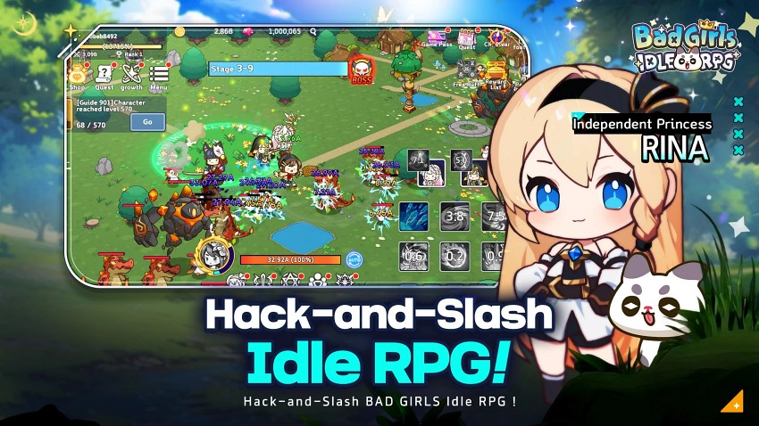 Bad Girls IDLE RPG เกมมือถือ Hack and Slash Idle RPG ตัวละครน่ารัก 4 Bad Girls IDLE RPG Pre Registration Announced