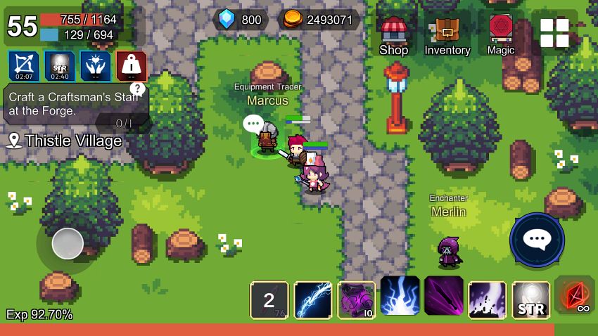 Grand Tour เกมมือถือ RPG กราฟิกพิกเซลน่ารัก 4 Grand Tour Launches