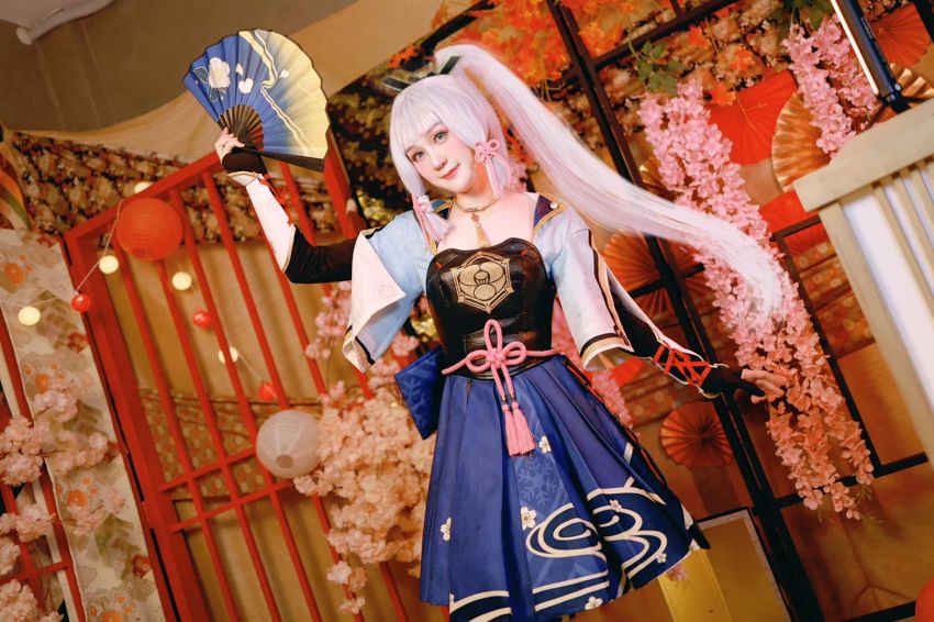 คุณโชแชงแปลงโฉมเป็น Ayaka จาก Genshin Impact ในลุคสุดเท่ 3 Ayaka Genshin Impact Cosplay by Shoshang