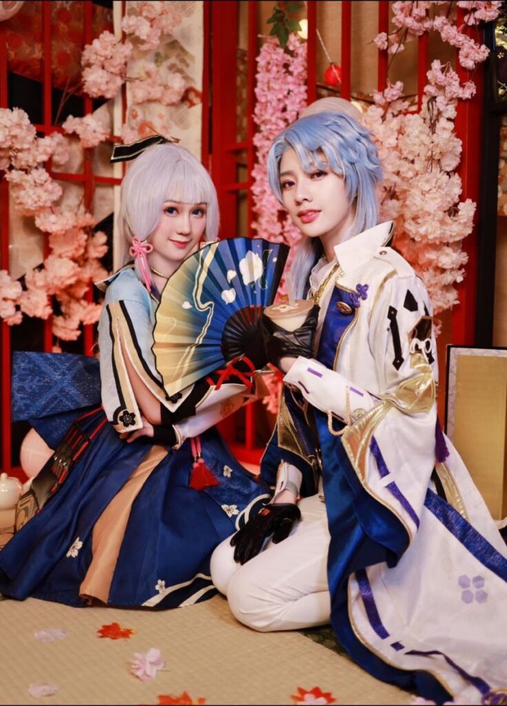 คุณโชแชงแปลงโฉมเป็น Ayaka จาก Genshin Impact ในลุคสุดเท่ 9 Ayaka Genshin Impact Cosplay by Shoshang