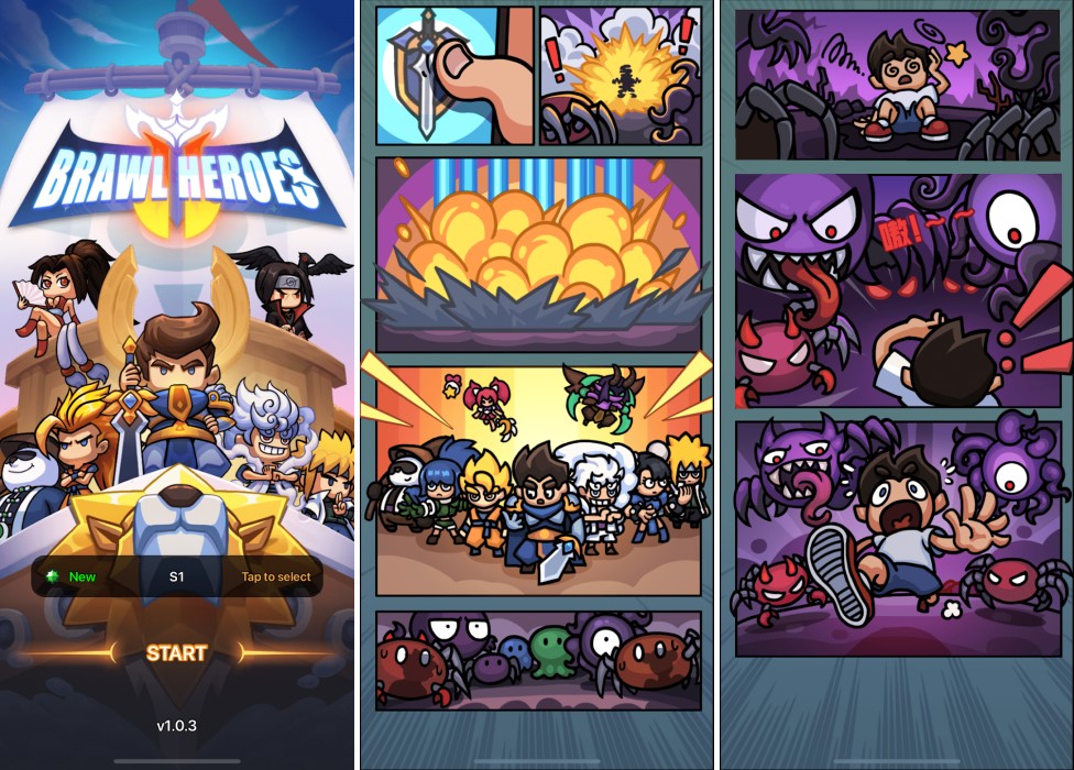 Brawl Heroes 2 เกมมือถือ RPG สไตล์ Roguelike ตัวละครหน้าคุ้นเพียบ 5 Brawl Heroes 2 Launches