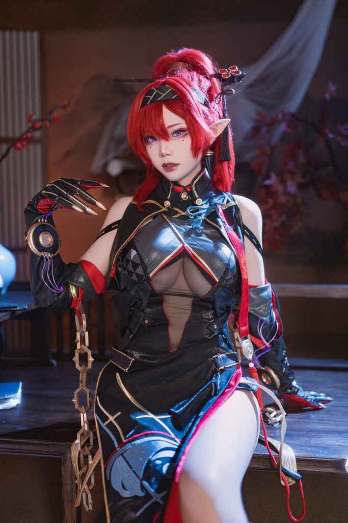 สาวแดนมังกรแปลงโฉมเป็น Yinlin จาก Wuthering Waves ได้เท่แซ่บ! 2 Yinlin Wuthering Waves Cosplay by Hazelnut