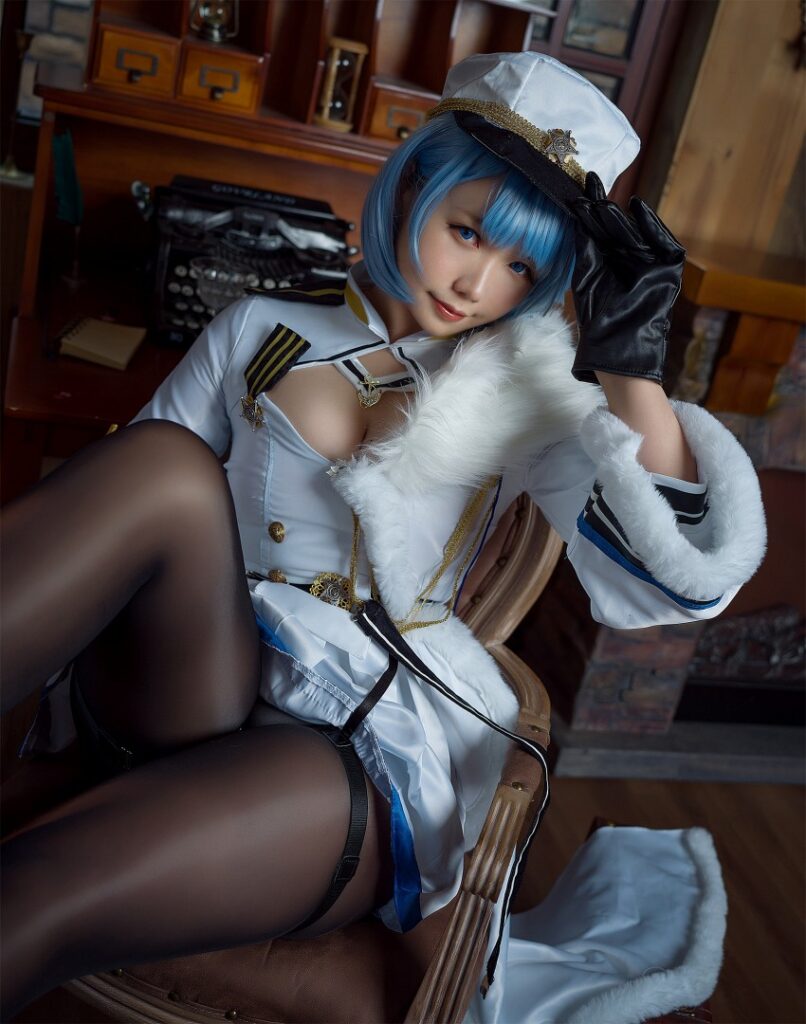 คอสเพลย์ Chapayev จาก Azur Lane ในท่าโพสสุดแซ่บ 4 Chapayev Azur Lane Cosplay by Makachan