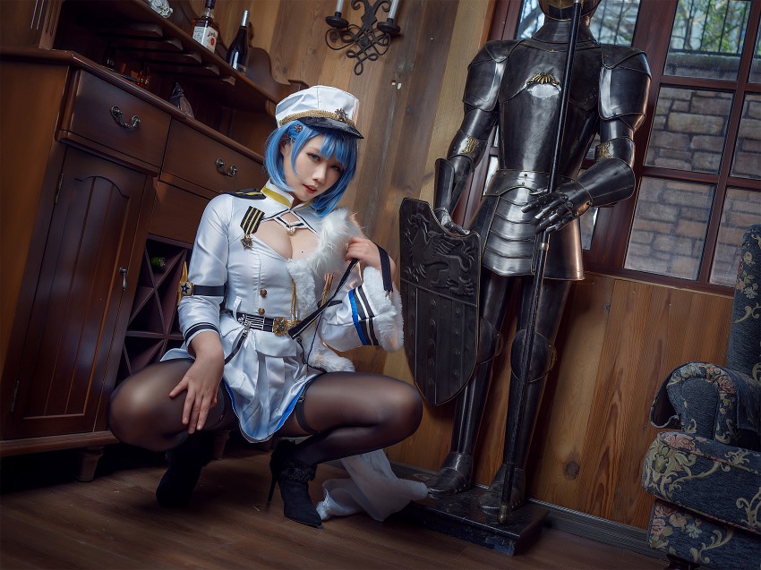 คอสเพลย์ Chapayev จาก Azur Lane ในท่าโพสสุดแซ่บ 6 Chapayev Azur Lane Cosplay by Makachan