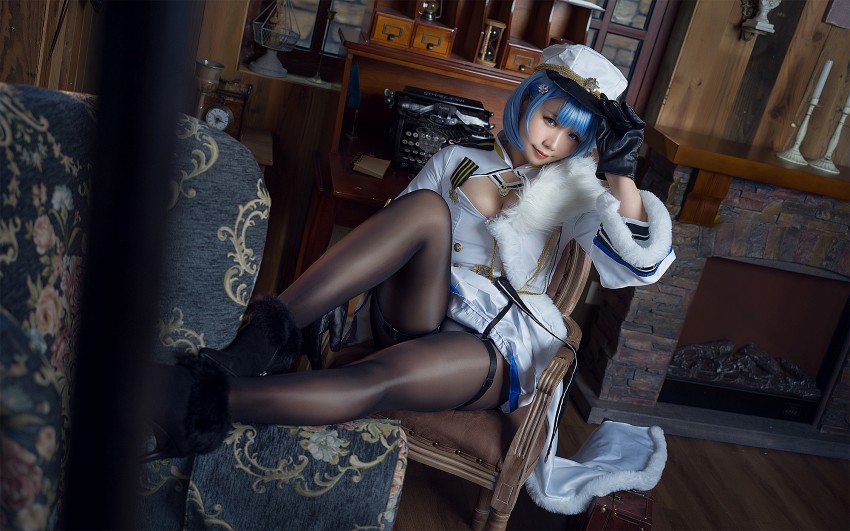 คอสเพลย์ Chapayev จาก Azur Lane ในท่าโพสสุดแซ่บ 7 Chapayev Azur Lane Cosplay by Makachan