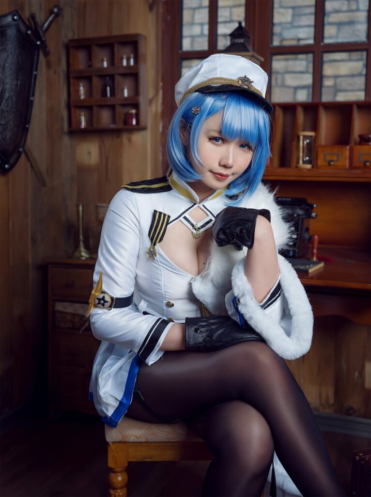 คอสเพลย์ Chapayev จาก Azur Lane ในท่าโพสสุดแซ่บ 8 Chapayev Azur Lane Cosplay by Makachan