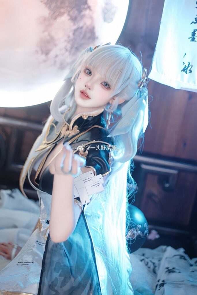 คอสเพลย์ Jinhsi จาก Wuthering Waves ฝีมือสาวแดนมังกร 5 Jinhsi Wuthering Waves Cosplay by Dolphin