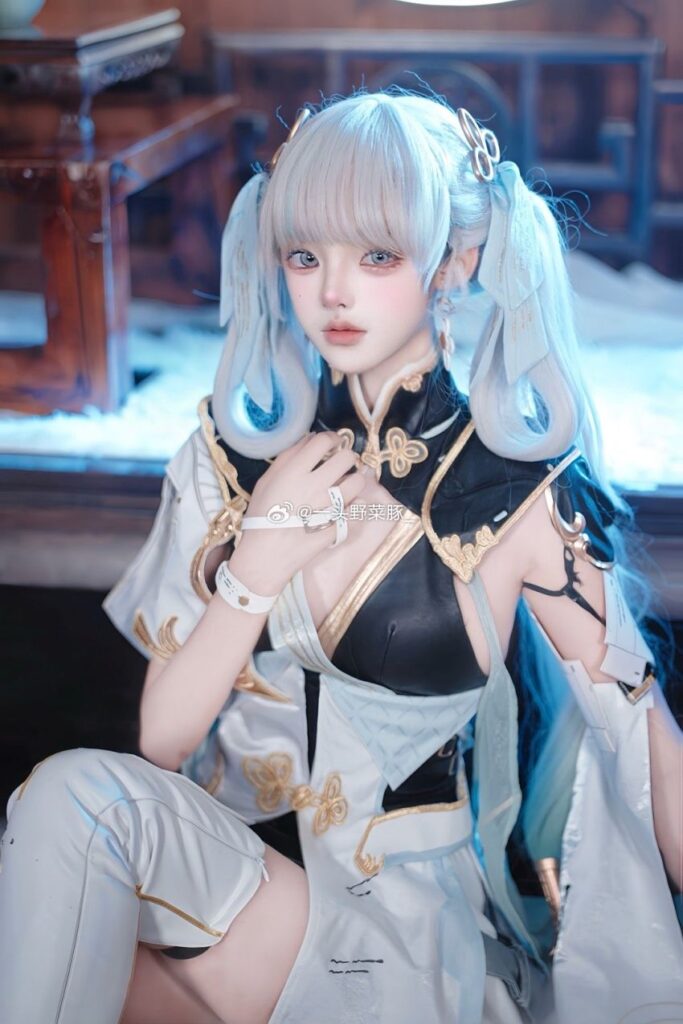 คอสเพลย์ Jinhsi จาก Wuthering Waves ฝีมือสาวแดนมังกร 7 Jinhsi Wuthering Waves Cosplay by Dolphin