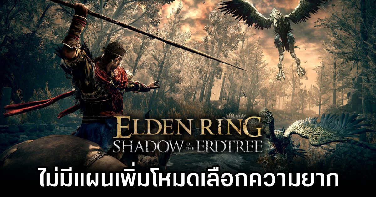 Elden Ring Shadow of the Erdtree Will have no difficulties level