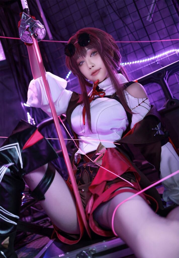 เจ๊ Aqua แปลงโฉมเป็น Kafka จาก Honkai: Star Rail 2 Kafka Honkai: Star Rail Cosplay by Aqua