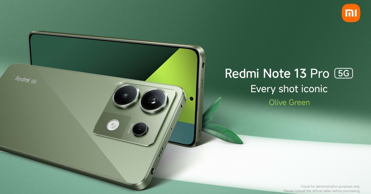 Redmi Note 13 Pro 5G ให้คุณโดดเด่นไปกับสีใหม่ 'Olive Green' 1 Redmi Note 13 Pro 5G ให้คุณโดดเด่นไปกับสีใหม่ 'Olive Green'