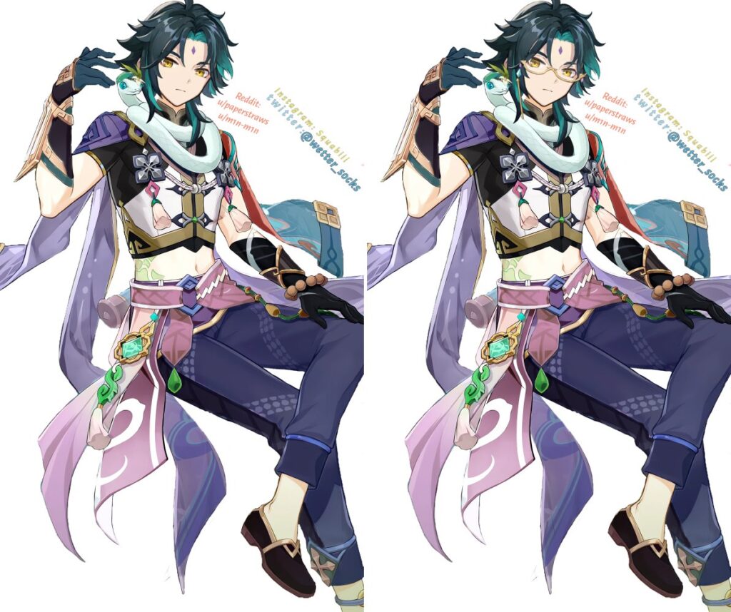 แฟนอาร์ตที่จะนำ Xiao และ Baizhu มารวมร่างกัน