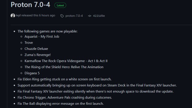 Valve ปล่อยอัปเดต Proton 7.0-4 เพิ่มจำนวนเกมที่รองรับบนระบบ Linux 2 Valve ปล่อยอัปเดต Proton 7.0-4 เพิ่มจำนวนเกมที่รองรับบนระบบ Linux