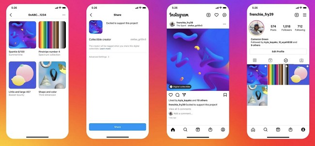 Instagram เตรียมเปิดให้ผู้ใช้งานกว่า 100 ประเทศนำ NFT มาแสดงผลได้
