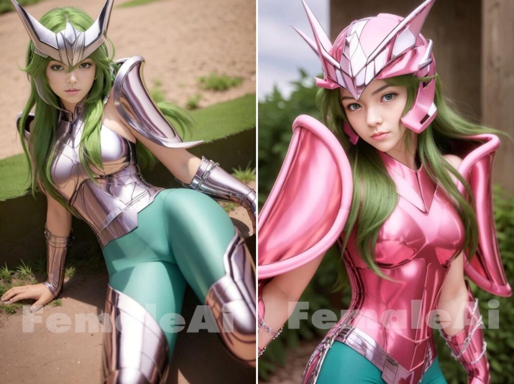 แฟนอาร์ต Andromeda จาก Saint Seiya เวอร์ชั่นสาวสวย 4 แฟนอาร์ต Andromeda จาก Saint Seiya เวอร์ชั่นสาวสวย