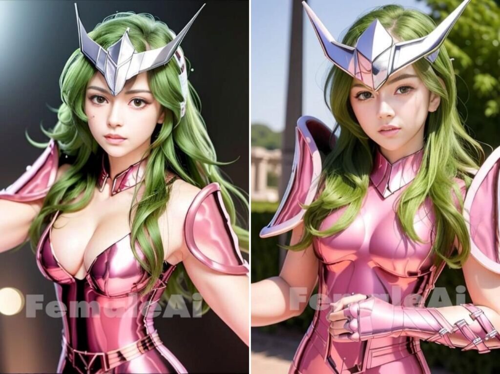 แฟนอาร์ต Andromeda จาก Saint Seiya เวอร์ชั่นสาวสวย 5 แฟนอาร์ต Andromeda จาก Saint Seiya เวอร์ชั่นสาวสวย