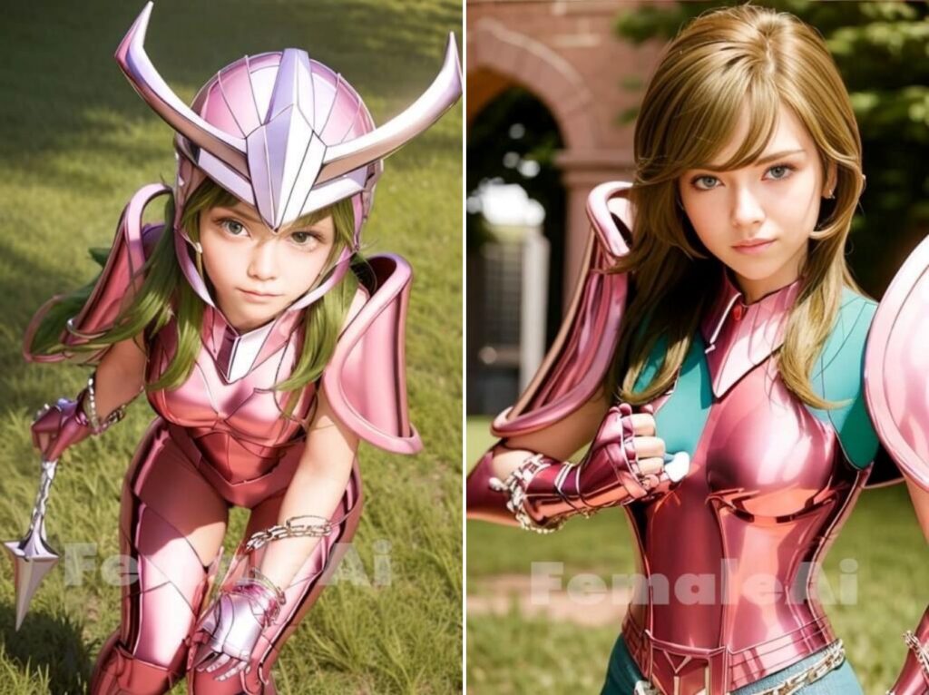 แฟนอาร์ต Andromeda จาก Saint Seiya เวอร์ชั่นสาวสวย 6 แฟนอาร์ต Andromeda จาก Saint Seiya เวอร์ชั่นสาวสวย