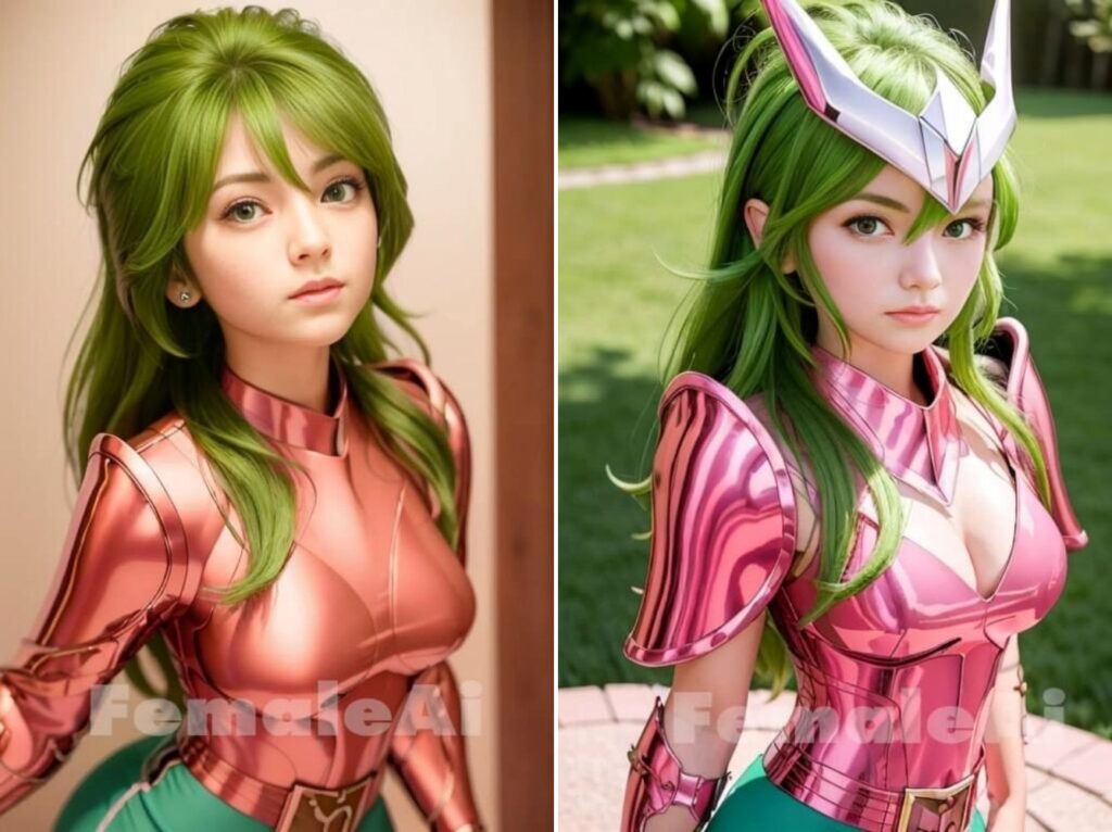 แฟนอาร์ต Andromeda จาก Saint Seiya เวอร์ชั่นสาวสวย 7 แฟนอาร์ต Andromeda จาก Saint Seiya เวอร์ชั่นสาวสวย