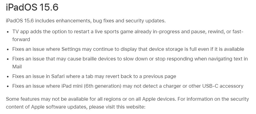 iPadOS 15.6 แก้ไขปัญหาชาร์จแบตไม่เข้าใน iPad mini 6 แล้ว 2 iPadOS 15.6 แก้ไขปัญหาชาร์จแบตไม่เข้าใน iPad mini 6 แล้ว