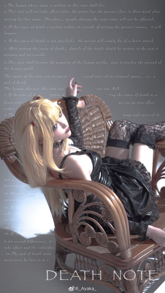 Ayaka แปลงโฉมเป็น Misa จาก Death Note 5 Ayaka แปลงโฉมเป็น Misa จาก Death Note
