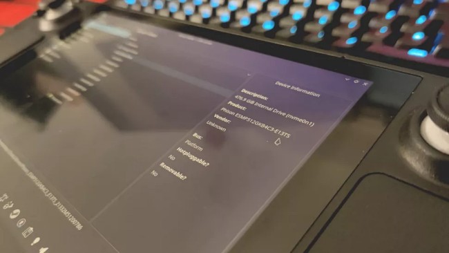 SSD ที่ต่างกันใน Steam Deck จะไม่ส่งผลกระทบต่อการเล่นเกม