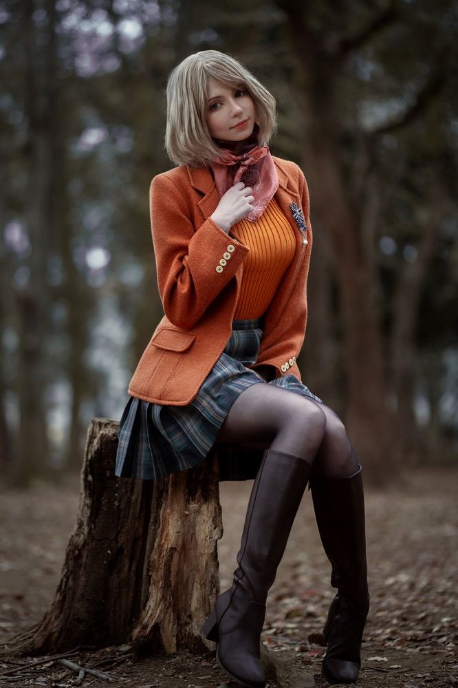 PeachMilky ต้นแบบโมเดล Ashley ใน RE4 Remake คอสเพลย์เป็น Ashley! 2 PeachMilky ต้นแบบโมเดล Ashley ใน RE4 Remake คอสเพลย์เป็น Ashley!