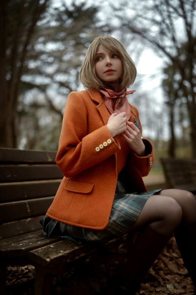 PeachMilky ต้นแบบโมเดล Ashley ใน RE4 Remake คอสเพลย์เป็น Ashley! 4 PeachMilky ต้นแบบโมเดล Ashley ใน RE4 Remake คอสเพลย์เป็น Ashley!