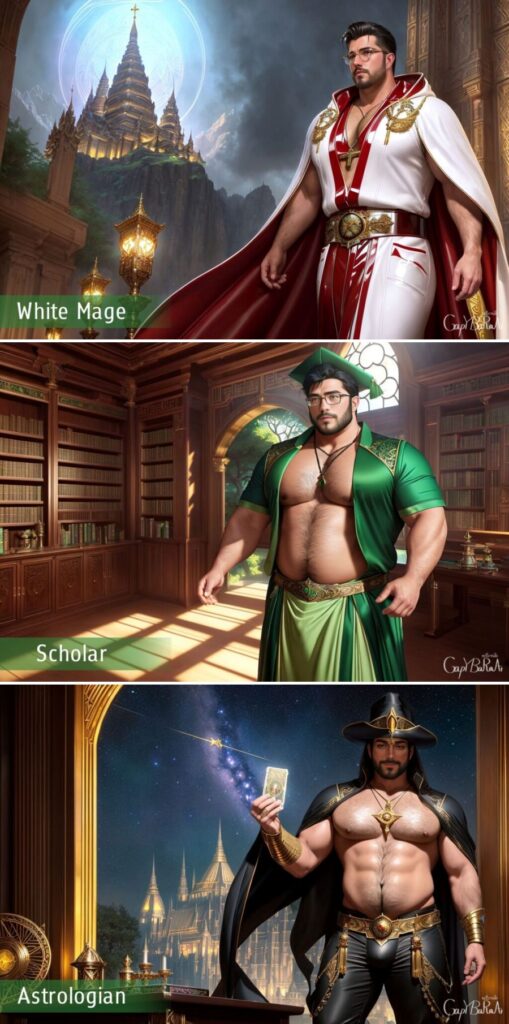 แฟนอาร์ต AI ตัวละครคลาสต่าง ๆ จาก FF เวอร์ชั่น Heavy Weight 3 แฟนอาร์ต AI ตัวละครคลาสต่าง ๆ จาก FF เวอร์ชั่น Heavy Weight