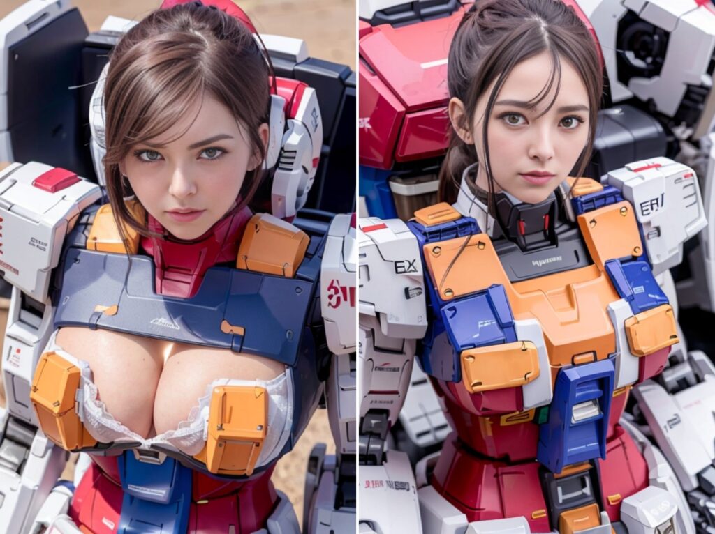 AI จัดให้ GUNDAM เวอร์ชั่นสาวสวย! 2 AI จัดให้ GUNDAM เวอร์ชั่นสาวสวย!
