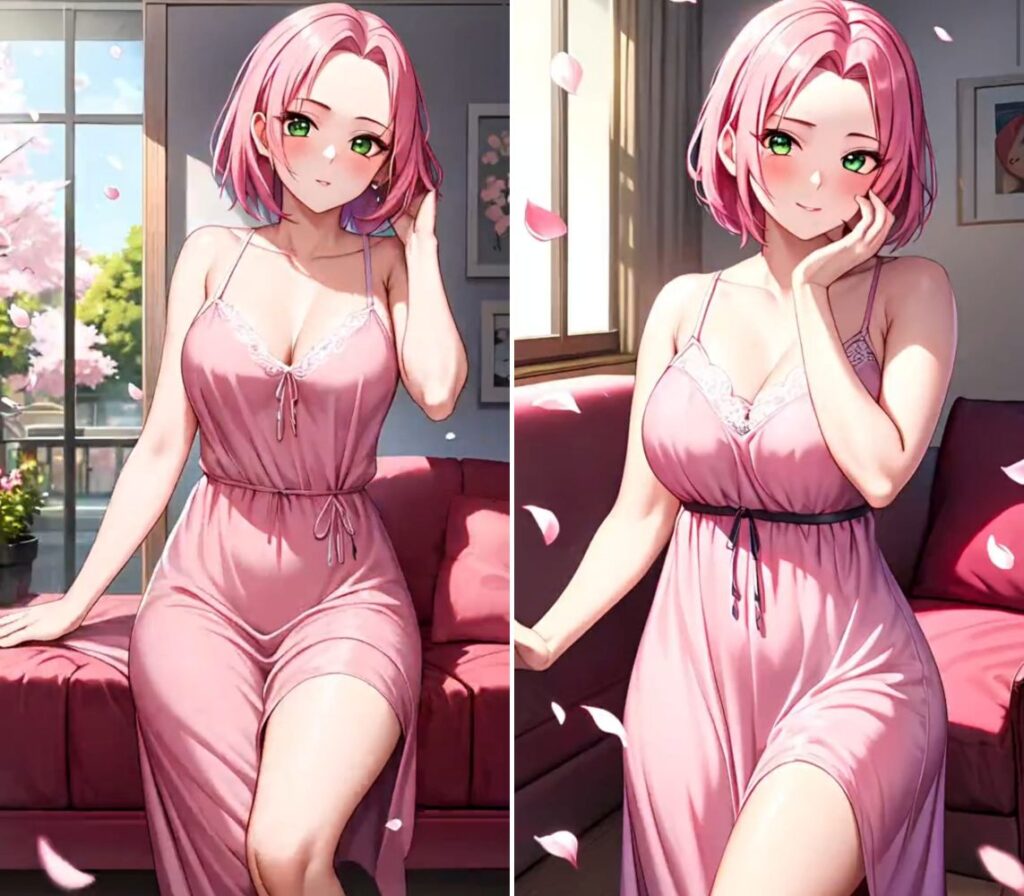 AI แฟนอาร์ต Sakura จาก Naruto