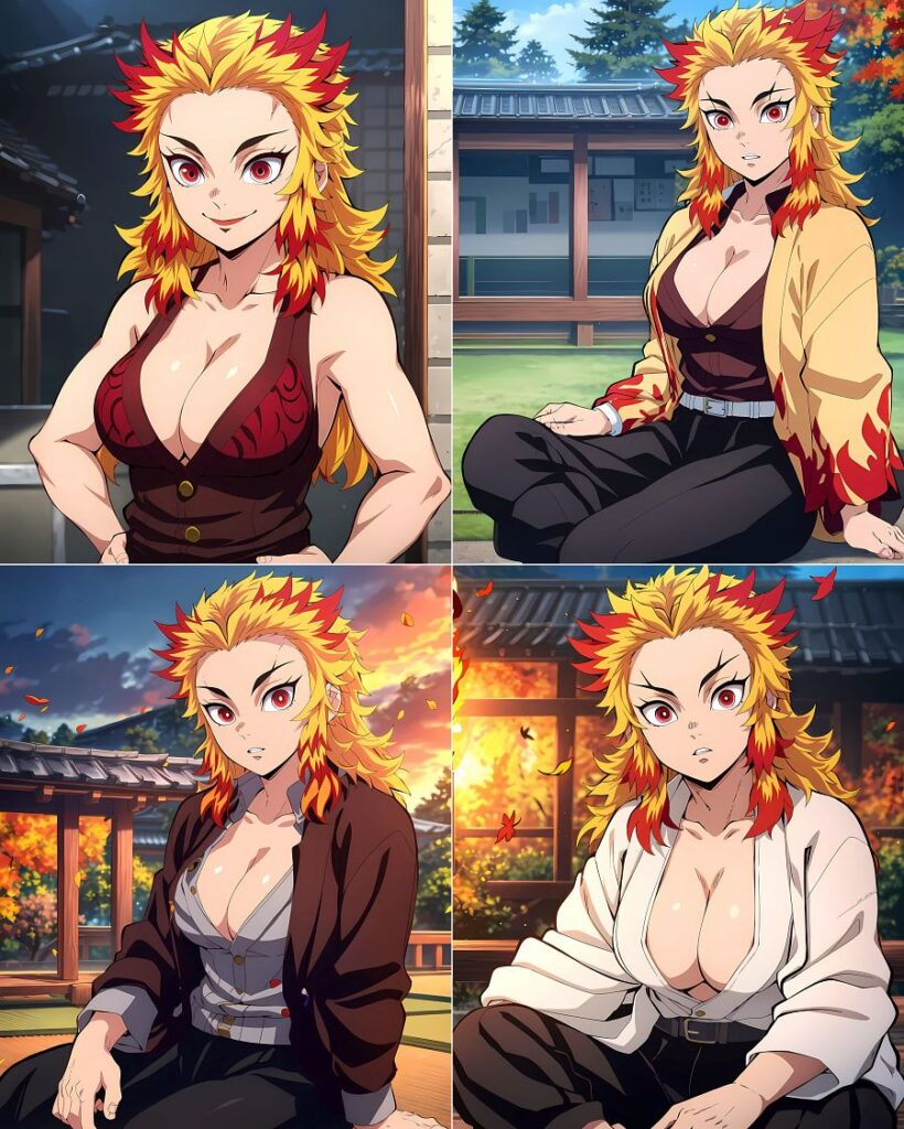 แฟนอาร์ต Rengoku จากดาบพิฆาตอสูรเวอร์ชั่นผู้หญิง 2 แฟนอาร์ต Rengoku จากดาบพิฆาตอสูรเวอร์ชั่นผู้หญิง