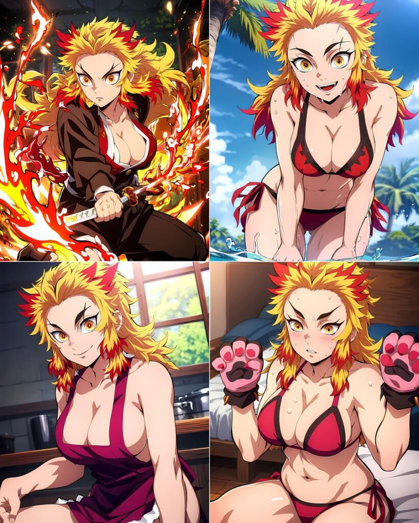 แฟนอาร์ต Rengoku จากดาบพิฆาตอสูรเวอร์ชั่นผู้หญิง 3 แฟนอาร์ต Rengoku จากดาบพิฆาตอสูรเวอร์ชั่นผู้หญิง