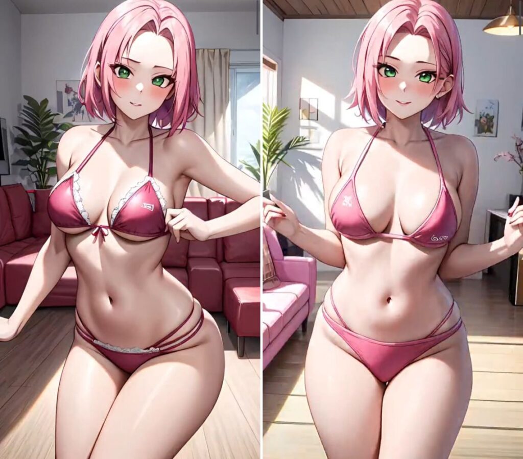 AI แฟนอาร์ต Sakura จาก Naruto