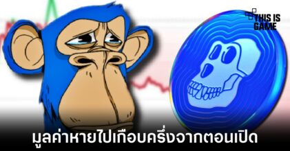 มูลค่าเหรียญ ApeCoin ร่วงหนักในเวลาไม่กี่ชั่วโมง