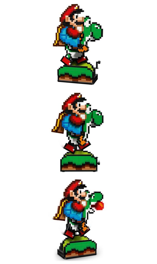 เผยโฉม LEGO Super Mario World มาพร้อมลวดลายแบบ 16-bit 2 lego super mario world yoshi