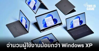 เผยจำนวนผู้ใช้งาน Windows 11 ในตอนนี้ยังน้อยกว่า Windows XP