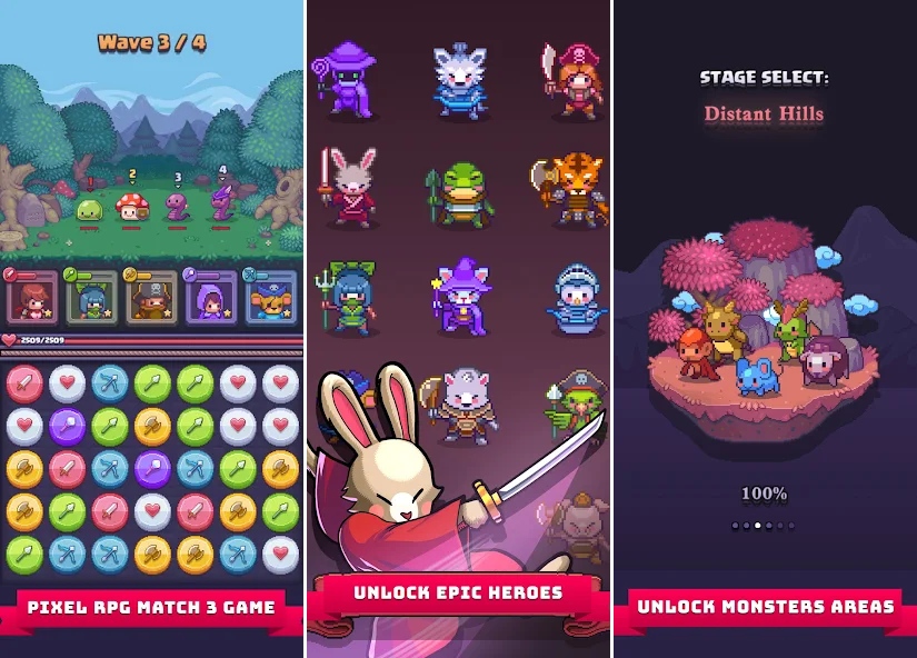 Puzzle Heroes เปิดให้บริการบนสโตร์ไทยแล้ว 4 Puzzle Heroes