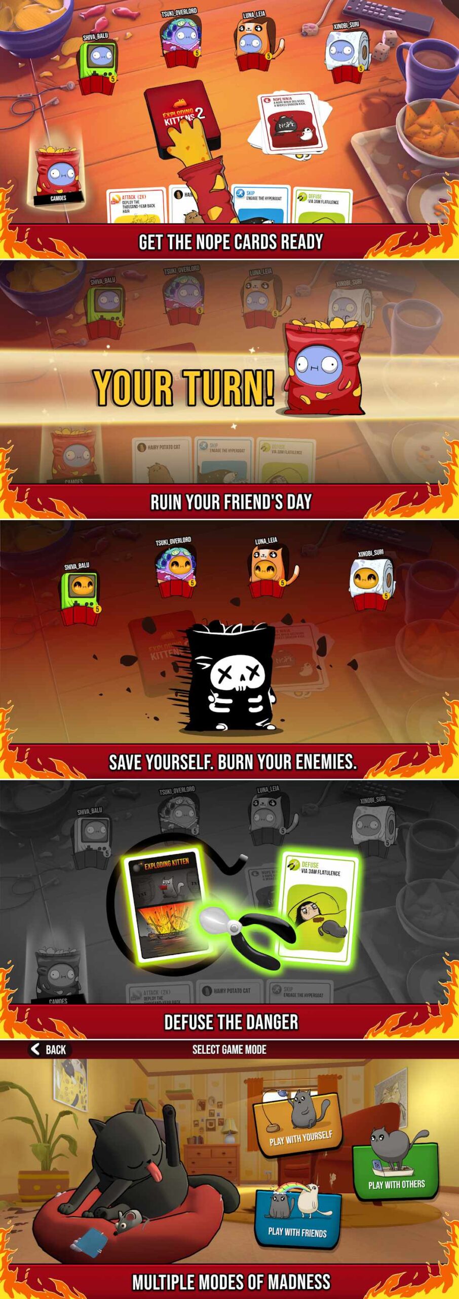 Exploding Kittens 2 วางจำหน่ายทั้ง iOS/Android บนสโตร์ไทยแล้ว 3 Exploding Kittens