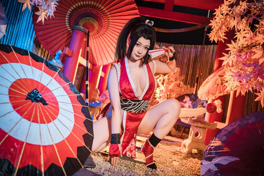 คอสเพลย์ Mai Shiranui จาก The King of Fighters ที่มาพร้อมหุ่นสุดแซ่บและแข็งแกร่ง 5 Mai Shiranui King of Fighters Cosplay by Miido