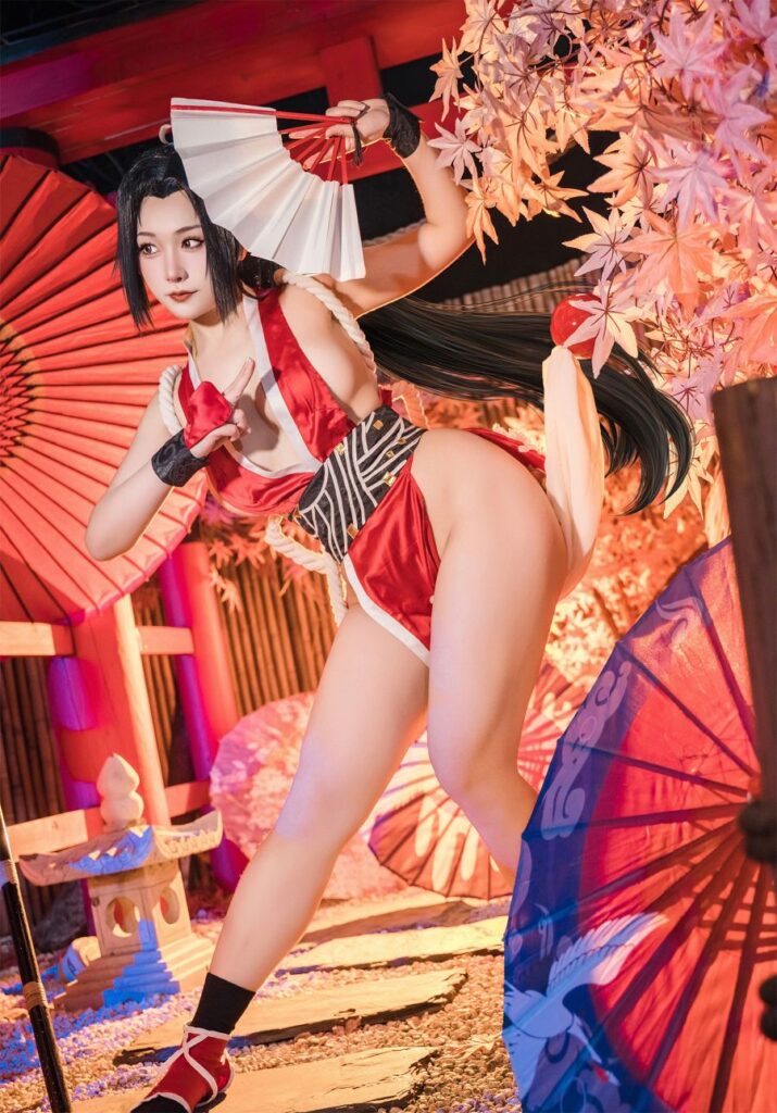 คอสเพลย์ Mai Shiranui จาก The King of Fighters ที่มาพร้อมหุ่นสุดแซ่บและแข็งแกร่ง 6 Mai Shiranui King of Fighters Cosplay by Miido