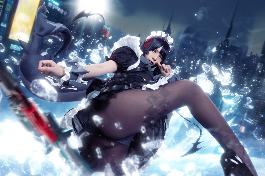 ผลงานการแปลงโฉมเป็นน้องฉลามน้อย Ellen จาก Zenless Zone Zero 9 Ellen Zenless Zone Zero Cosplay by Rina