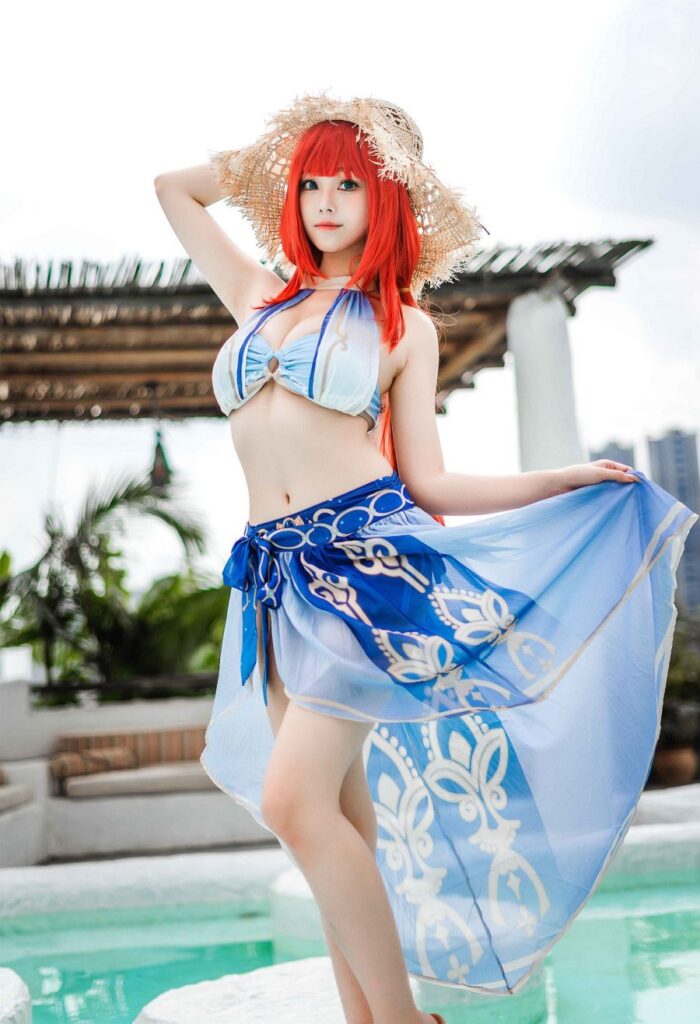 คอสเพลย์ Nilou จาก Genshin Impact ที่น่ารักเซ็กซี่ลงตัว 2 Nilou Genshin Impact Cosplay by Meeu