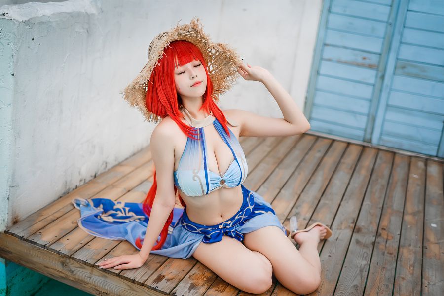 คอสเพลย์ Nilou จาก Genshin Impact ที่น่ารักเซ็กซี่ลงตัว 5 Nilou Genshin Impact Cosplay by Meeu