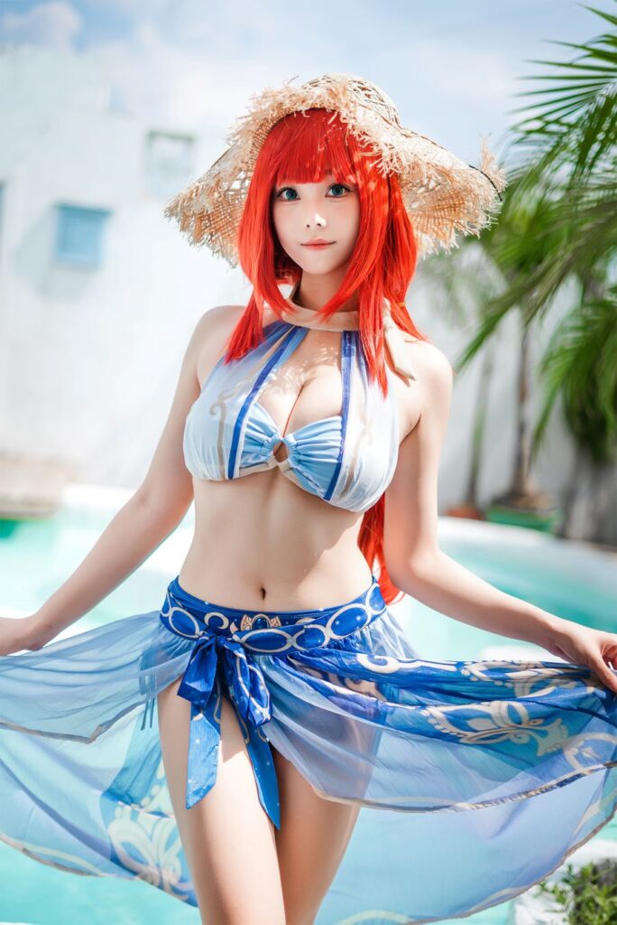 คอสเพลย์ Nilou จาก Genshin Impact ที่น่ารักเซ็กซี่ลงตัว 6 Nilou Genshin Impact Cosplay by Meeu