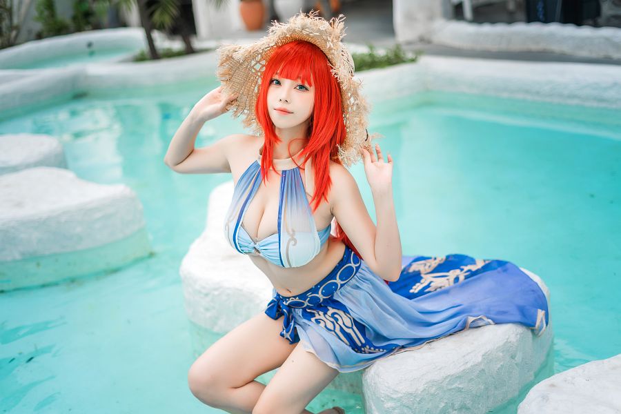 คอสเพลย์ Nilou จาก Genshin Impact ที่น่ารักเซ็กซี่ลงตัว 8 Nilou Genshin Impact Cosplay by Meeu