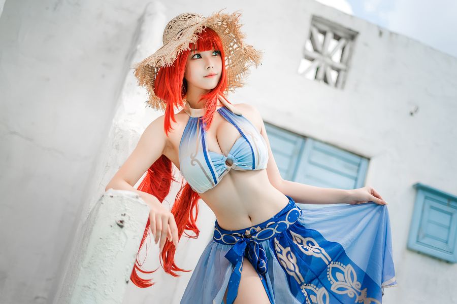 คอสเพลย์ Nilou จาก Genshin Impact ที่น่ารักเซ็กซี่ลงตัว 9 Nilou Genshin Impact Cosplay by Meeu